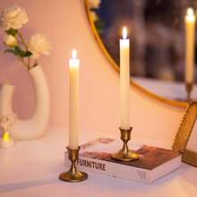 Luxury European Retro Brass Household Candle Stand Decoration, Metal Candlelight Dinner Table Candle Cup, Home Decoration Candle Stand, New Year/Birthday/Newlyweds/Christmas/Thanksgiving Gifts Graduation