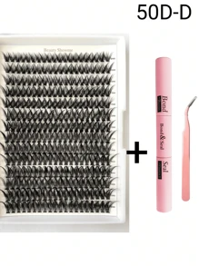 Beauty Showme 280 Clusters 20D 30D 40D 50D 60D 80D 100D -0.07D-9-16MIX Lash Clusters Cat Classic Higu Lilac Mayhug Me Punto Single That 40d Brown Color Fadlash Flutter Home Hybrid Keyyou Lashify No Self Anime Easy Extensiones Eyeshine Kits Magnetic Pack - Black - View 60