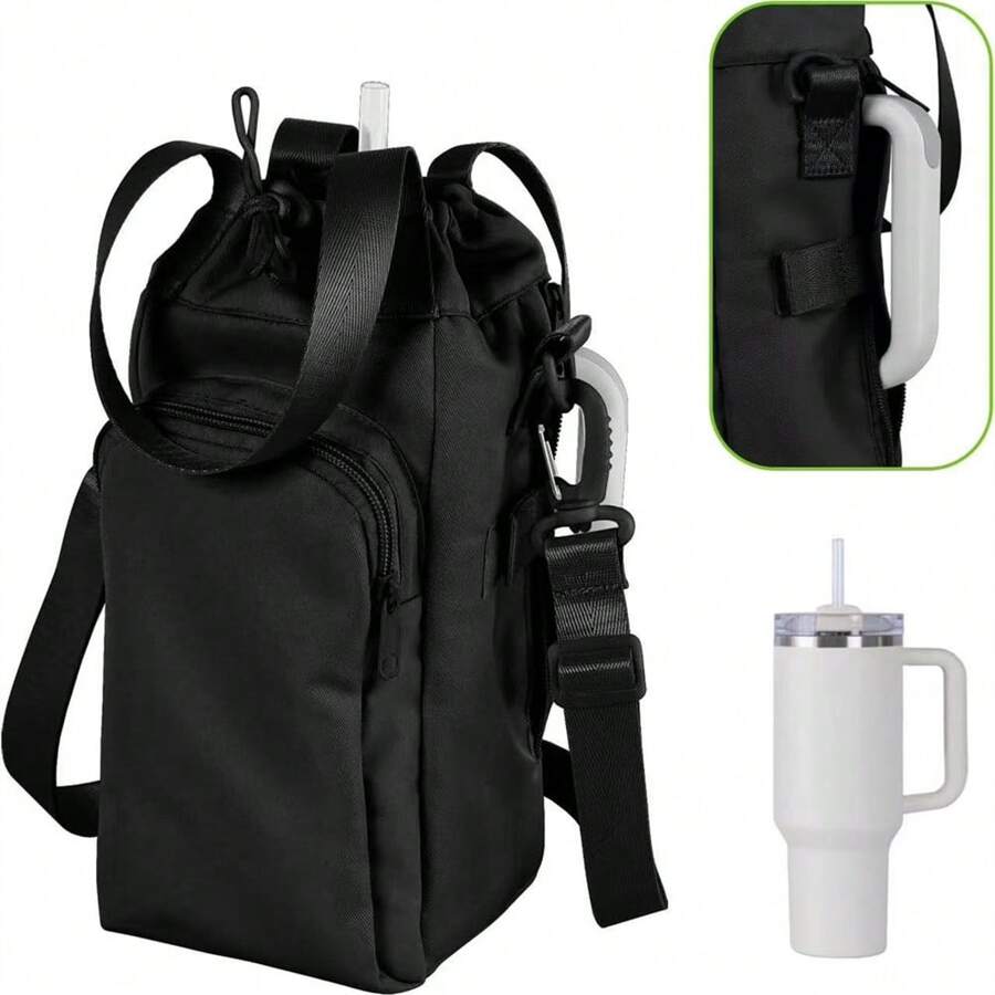 New Stylish Insulated Water Bottle Sleeve Cover Bag, Waterproof Carrying Case For /Sports Bottle, Home Use, Back To School Supplies