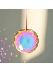 1/5pcs 1.18 英寸水晶棱镜捕光器，适用于窗户悬挂 AB 色玻璃水晶捕光器珠子，用于吊坠彩虹制作器，适用于室内室外家庭花园，捕光器，适用于女性、母亲、妻子、女儿、女朋友。适合情人节、婚礼、母亲节、圣诞节、周年纪念日和生日。