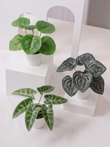 3 件/套仿真花盆、人造植物、人造花、房间、书桌、花园装饰、房间装饰用品、学校宿舍办公室装饰、户外派对活动节日生日派对装饰、礼物、家庭入口酒店餐厅客厅卧室婚宴厨房花园装饰、春夏装饰 - 彩色 - 查看 2