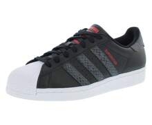Adidas Superstar Womens Shoes - Core Black/Grey/Red - View 2