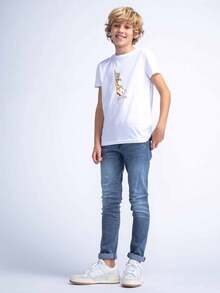 T-Shirt Cartoon Shirt Breathable Blouse Boy Cotton