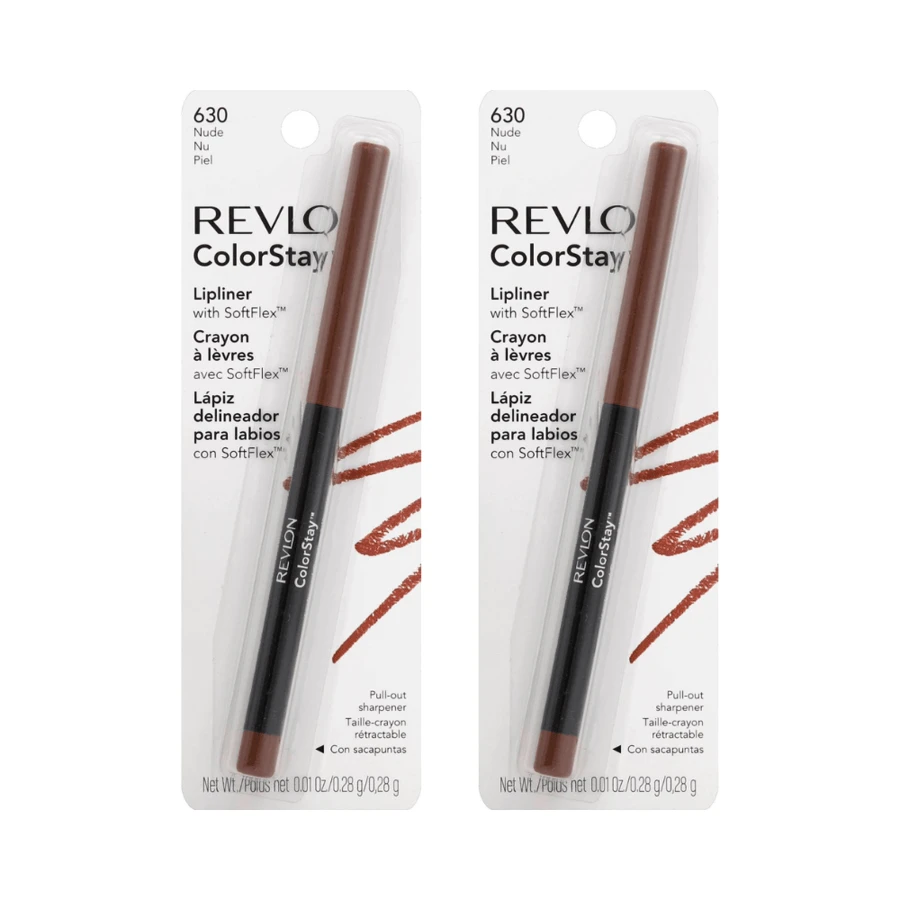 Revlon ColorStay Lipliner With SoftFlex, Nude 630, 0.01 Ounce (Pack Of 2)