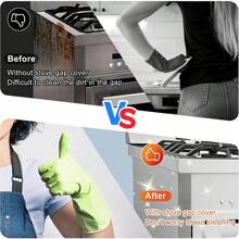 1pc/2pcs Penutup Celah Silikon - Pengisi Kelim Dapur Dapur Fleksibel, Penutup Celah Dapur Silikon Tahan Panas, Mencegah Serpihan Dan Tumpahan, Pengisi Celah Kaunter Dapur Tahan Lama Mudah Bersih (53cm/21in, 4 Warna) - Pelbagai warna - Lihat 8
