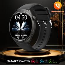 Hot 1pc Unisex Silicone Strap Smartwatch With Calling, Pedometer, Calorie Tracking, Multiple Sports Modes, Distance Tracking, Alarm, Incoming Call & Message Alerts, 1.5" HD Full-Screen Touch For Android & IOS Phones