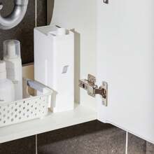 SoBuy Bathroom Furniture Set With Base Cabinet Bathroom Mirror Ceramic White Home Bathroom Decor Bathroom Organizer SummerBathroom Accessories - Brown - View 7