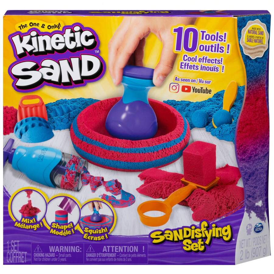 Spin Master Sand, Sandiges Set mit 900g Sand und 10