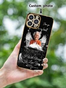 1pc 6D Electroplated Black TPU Customized Picture/Pattern Shock-Proof Phone Case Compatible With IPhone/Matching Phone Case/Interesting Phone Case/Galaxy Phone Case/Redmi Phone Case/OPPO Case/Matching Phone Case Compatible With IPhone 15 PRO MAX/IPhone 14 Pro Max/Galaxy A05/Galaxy A54 5G/Galaxy A52/A52s 5G/Galaxy S21 FE 5G/Galaxy S23 Ultra/Galaxy S24 Ultra 5G/Poco X5 Pro