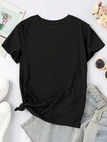 Real Tired Cowboy Drawing A Humorous and Ironic Minimalist Parody with a Tired Expression on a Vintage Western Women's women T-women's Shirt - Negro - Ver 1