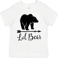 Inktastic Lil Bear Boys Cute Baby Outfit Toddler T-Shirt.Jpg