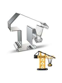 Stainless Steel Cookie Mold Engineering Vehicle Traffic Train Excavator Crane DIY Cookie Cake Mold 1 Piece