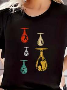 Boxing Shirts For Boys Boxer T-Shirt Print Women Short Sleeve Round Neck 100% Cotton T-Shirt