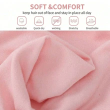 5pcs/10pcs Women's Non Slip Headband - Women's Fashion Sports Headband, Soft Fabric Elastic Headband, Suitable For Women's Fitness, Yoga, Running, Facial Cleaning Home Bathroom Decor Fall Decor Back To School Hair Accessaries