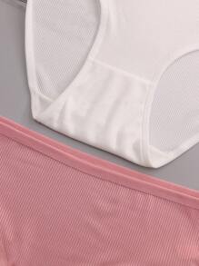 4 piezas Bragas deportivas para mujer de cintura alta, transpirables, lindas y cómodas - Multicolor - Ver 9