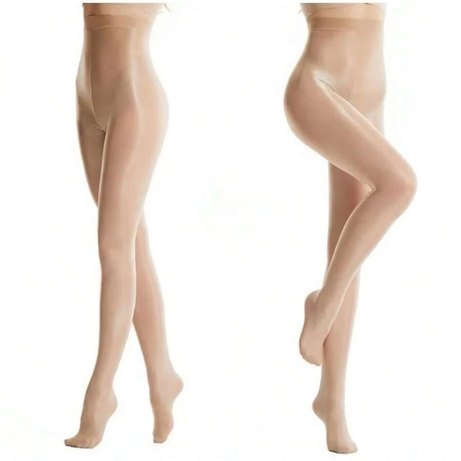 Women's 70D Silk Shiny Tights - 米色 - 查看 1