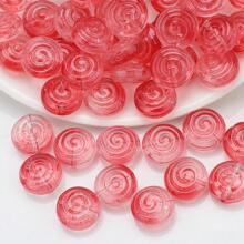 30 Peças Contas Espaçadoras de Cristal de Vidro Coloridas Eletrodepositadas no formato de Pirulito Candy de 12mm e Golfinho de 11*16mm, Material de Artesanato de Joias DIY para Colar, Pulseira, Brinco, Presentes de Feriados e Aniversário