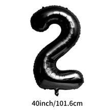 X WOTP 40 Inch Large Numbers Balloon, Foil Mylar Big Number Balloon For Birthday Party Supplies Decorations,