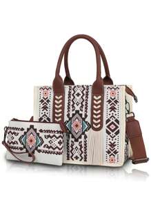 Damska torebka w stylu boho, torba na ramię, swobodna, drukowana, płócienna torba o dużej pojemności, lekka torba typu crossbody, torba dla teściowej, torba na zakupy do pracy, idealna na codzienne dojazdy, zakupy, do szkoły, na wypoczynek, na imprezę