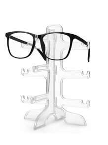 2 piezas Soporte para gafas de sol, estantería de exhibición de gafas de 5 niveles, estantería de exhibición de gafas transparente para almacenamiento y exhibición de gafas