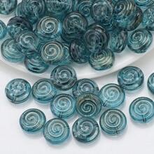 30 Peças Contas Espaçadoras de Cristal de Vidro Coloridas Eletrodepositadas no formato de Pirulito Candy de 12mm e Golfinho de 11*16mm, Material de Artesanato de Joias DIY para Colar, Pulseira, Brinco, Presentes de Feriados e Aniversário
