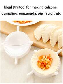 1 pieza/3 piezas Molde de Masa para Empanadillas Blanco, Molde para Empanadillas, Molde DIY para Empanadillas, Dispositivo Fabricante de Empanadillas, Prensa de Masa, Fabricante de Empanadillas Rápido y Fácil, Molde de Plástico para Empanadillas con Forma Perfecta, Fabricante Manual de Empanadillas, Molde de Plástico para Empanadillas, Clip Rápido para Empanadillas, Seguro para Lavar en Lavavajillas, Herramienta DIY Ideal para Hacer Calzones, Empanadillas, Empanadas, Tartas, Raviolis, etc.