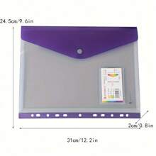 6pcs A4 Size Storage File Folders - Morandi File Folders, Elegant Office Document Organizer. - Sets - View 2