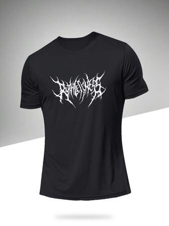 Men's Sport T-Shirt, Super Lightweight & Fashionable, Fitness Gym Top, Casual 3D Digital Print Pattern, Suitable For Running, Outdoor Activities, Swimming, Cycling