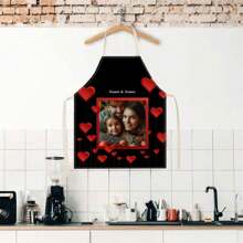 1 pièce Tablier de chef personnalisé avec photo pour hommes et femmes. Tablier de cuisine imperméable personnalisé avec image amusante, logo ou nom imprimé. Tablier de chef parfait pour maman