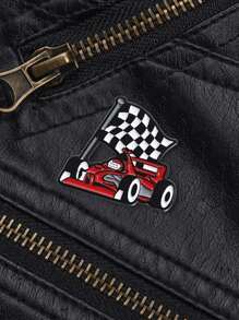 Keramisch glasierte Nägel, kreatives Styling Rennraster Metall Abzeichen, Kleidung Rucksack Accessoires, Metall Broschen, Gepäck und Mode Accessoires, Kleidung Accessoires, Legierung Material Broschen. Pin für Kleidung Tasche Charm Schule Kpop Lehrer Zubehör Tasche Charms Süße Büro Accessoires Hemden Jacke Schmuck Weihnachten Halloween Herbst-Winter Accessoires, geeignet für Teenager, Jugendliche, Männer, Lässig, Outdoor, Athletisch, Urlaub, Abschlussgeschenke, Geburtstag, Alltags Kleidung Pin Lustige Lehrergeschenke