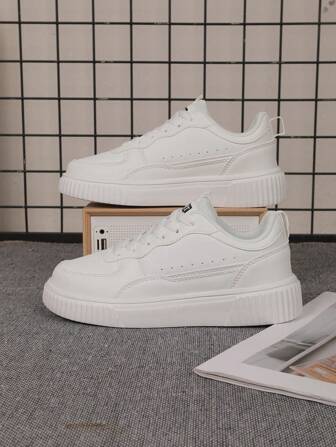 情侣鞋尺码36-45，女士休闲鞋，男士运动鞋，系带软底平底舒适男鞋，轻便低帮休闲日常鞋