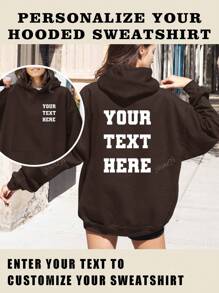 Customized Christmas/Thanksgiving Gifts, Women's Hooded Sweatshirt, Shirt, T-Shirt - Add Your Own Text And Images (Family Photos/Selfies/Pet Photos/Group Photos/Party Photos) To Design Your Own Personalized Printed Sports Tops, Logo Business | Wedding Gifts | Party Clothes | Birthday Gifts | Halloween Costumes | Christmas Outfits