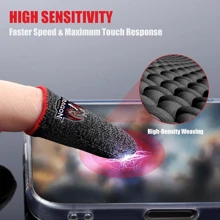 6 Pares de Mangas de Dedo Prateadas com Fibra para Jogos, com Padrão de Dragão, Mangas de Dedo e Polegar para Controladores de Jogos de Celular, Toque Seamless, Anti-Suor e Respirável, para , Rules of Survival, Presente Popular para Namorado