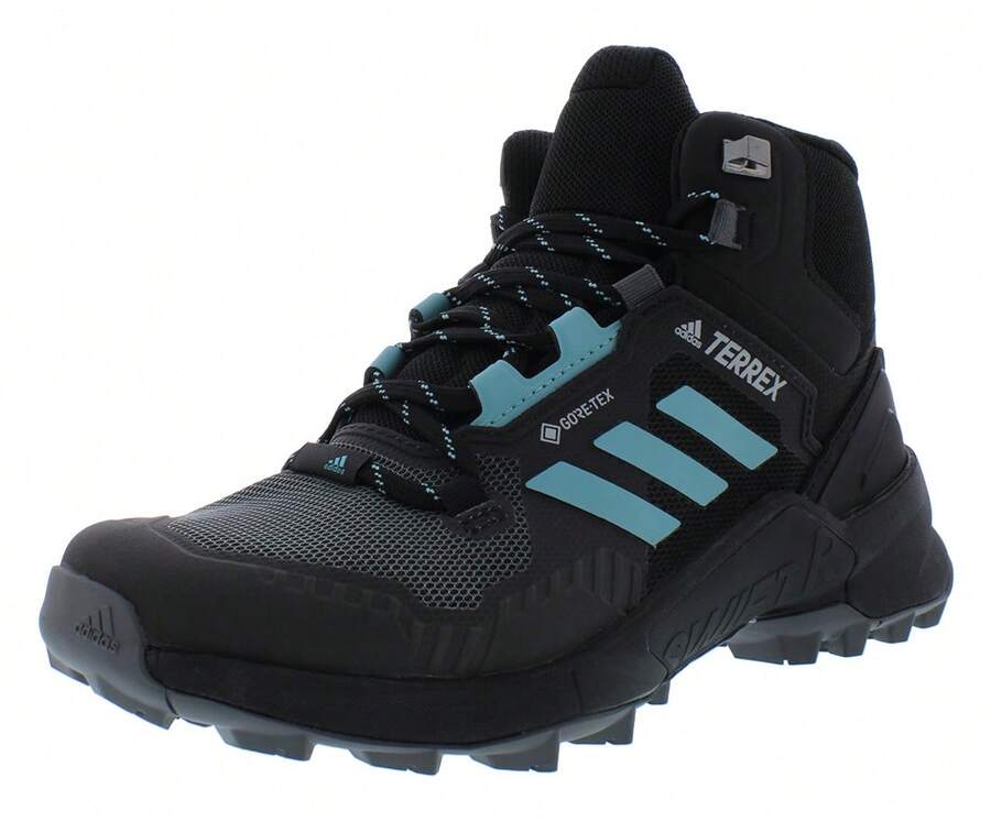 Adidas Terrex  R3 Mid GTX Womens Shoes - Lõi Đen/Tông Bạc Hà/Xám Năm - Xem 1