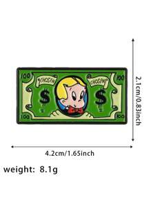 1pc Unique Zinc Alloy Creative Enamel Badge Brooch For Men - Fashion Accessory Pin For Backpacks, Hats And Jackets - Perfect Birthday Gift For Friends And Family Pin For Clothes Bag Charm School Kpop Teacher Supplies Bag Charms Cute Office Accessories Shirts Jewelry Halloween Autumn-Winter Accessories,Suitable For Teens, Youth,Men,Casual, Outdoor, Athletic, Vacation, Graduation Gifts, Birthday, Daily Wear Clothes Pin Funny Teacher Gifts Costume Accessories Christmas Men Gifts Bag Pins - Multicolor - View 2