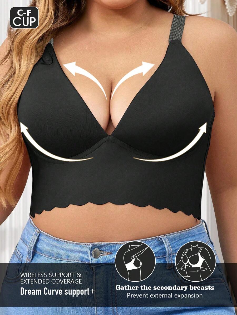 大码女式无钢圈舒适文胸