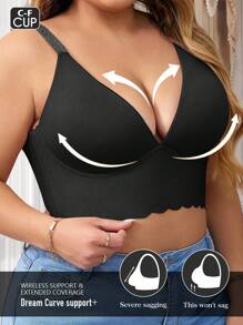 大码女式无钢圈舒适文胸