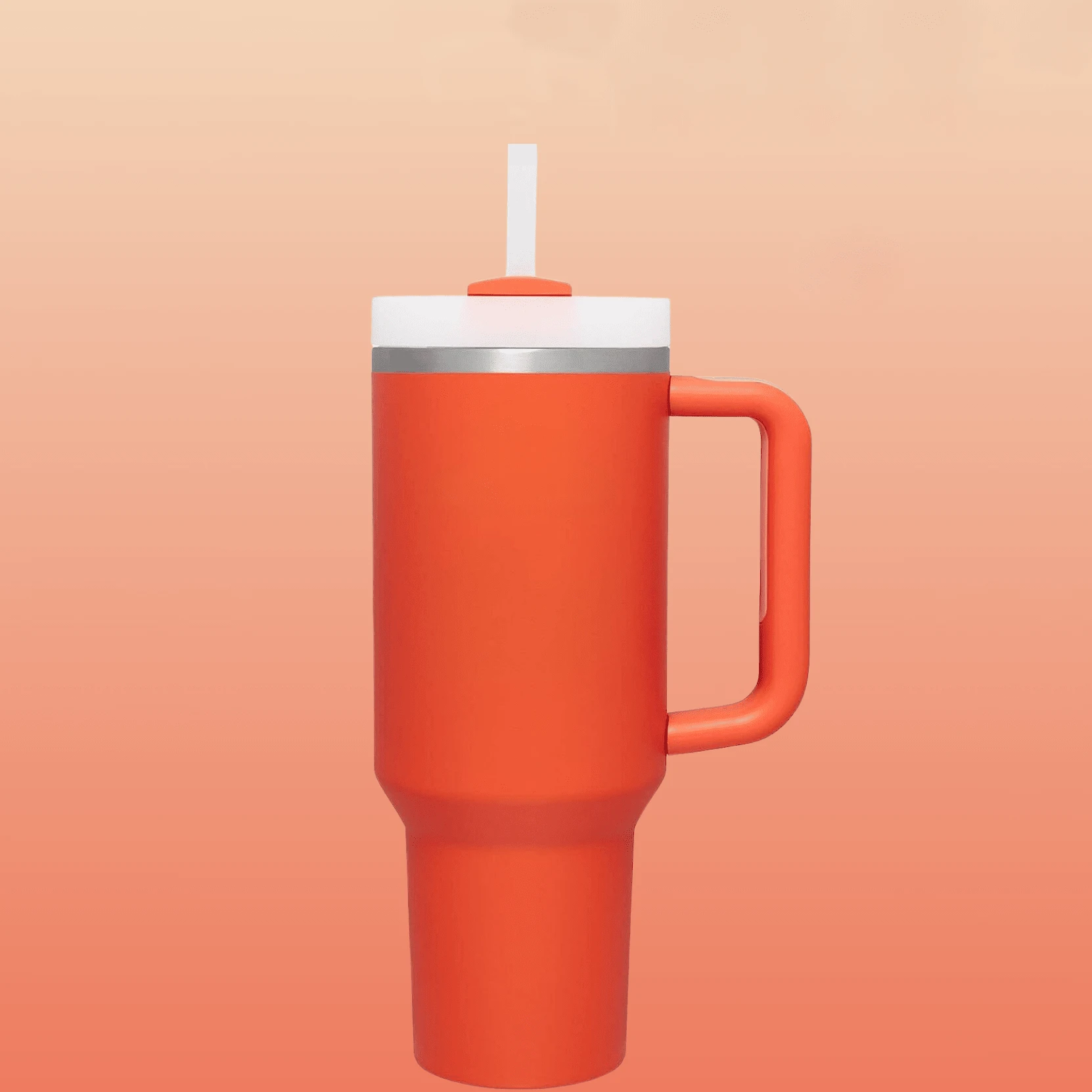 Compatible With  40 Oz H2.0 Tumbler With Handle, Double Walled Vacuum Insulated Stainless Steel Water Bottle Premium Summer Drinkware Portable Handy Flask Travel Mug Iced Coffee Cup For Outdoor Camping, Hiking, Driving, Travel, Perfect Gift Idea