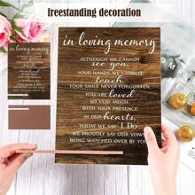 1pc Vintage Wooden Love Theme Decoration, Sweet Love Slogan, Wedding Ceremony Vows, Table Decoration, Suitable For Bedroom, Living Room, Wedding Party Blessing, Best Gift For Spring, Summer, Autumn And Winter Gifts Birthday Graduation Birthday Decorations Party Decorations Bachelorette Beach Back To School School Supplies Room Decor