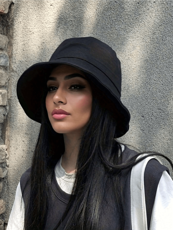 1 Stück Elegant breite Krempe Fischerhut für Damen, lässiger einfarbiger Sonnenschutzhut für Frühling und Sommer, atmungsaktiv & bequem, geeignet für Outdoor und Sportbekleidung