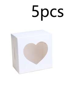 5 件/10 件带窗口的复活节饼干盒，适用于复活节假期糕点、甜甜圈、带透明窗口的饼干兔子、纸杯蛋糕、布朗尼、松露礼物 - 紙本 - 查看 13