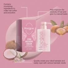 114g Curl Defining Cream, Natural Curl Styling Cream, Creates Bouncy And Defined Curls Suitable For Curl Types And Hair Textures - Pink - View 6