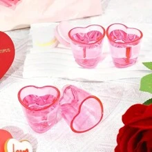 6PCS,Heart-Shaped Glasses, Mini Cute Shot Glasses, Suitable For Valentine's Day, Party Receptions, Tequila Glasses