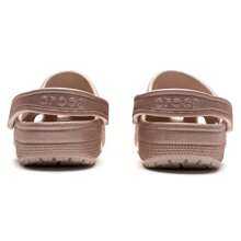 Crocs 经典闪亮木屐凉鞋，轻便男女款户外沙滩休闲鞋 205942-6WV - 石英粉 - 查看 5