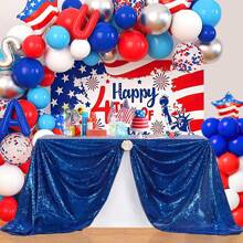 1pc 50x80 Inches Rectangular Glitter Sequin Tablecloth For Wedding Birthday Baby Shower Bridal Shower Party Banquet Table Decorations