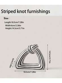 Modern Abstract Minimalist Stripe & Knot Decor Vase Gifts Birthday Graduation Home Decor Room Decor Flower Vase Glass Vase