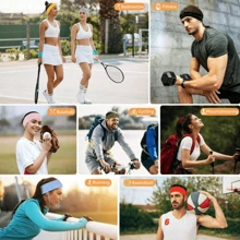 5pcs/10pcs Women's Non Slip Headband - Women's Fashion Sports Headband, Soft Fabric Elastic Headband, Suitable For Women's Fitness, Yoga, Running, Facial Cleaning Home Bathroom Decor Fall Decor Back To School Hair Accessaries