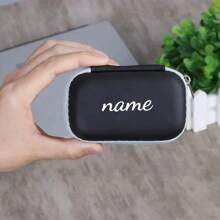 1pc Custom Name Fingertip Pulse Oximeter Protective Case, Oximeter Handbag, Travel Carrying Case, Suitable For Blood Oxygen Saturation Monitor