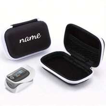 1pc Custom Name Fingertip Pulse Oximeter Protective Case, Oximeter Handbag, Travel Carrying Case, Suitable For Blood Oxygen Saturation Monitor