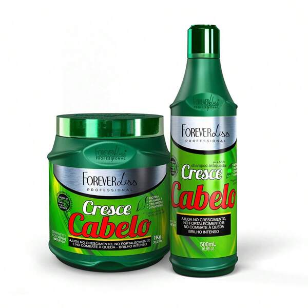 FOREVER LISS Kit Cresce Cabelo Crescimento Acelerado Profissional Forever Liss